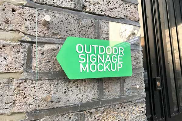Best Outdoor Signage Mockup