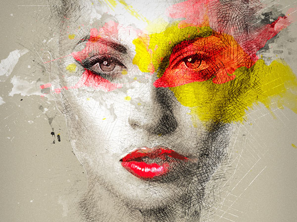 Best Pencil Sketch Photoshop Editable Action Download
