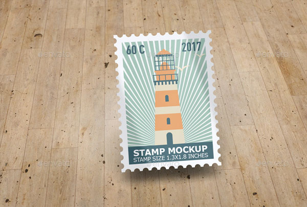 Best Postage Stamps Mockup PSD