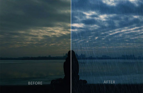 Best Professional Rain Photoshop Action