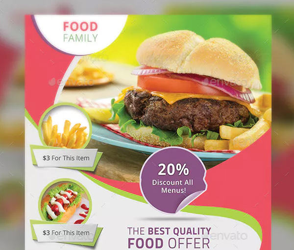 Best Quality Food Offer Flyer Template
