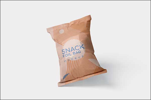 Best Snack Foil Bag Mockup Set