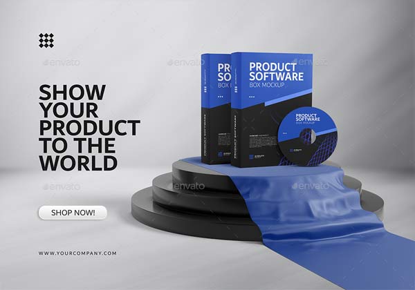 Best Software Product Box Mockups