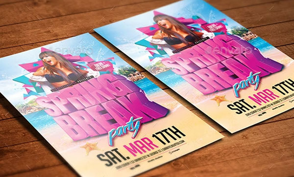 Best Spring Break Flyer Template