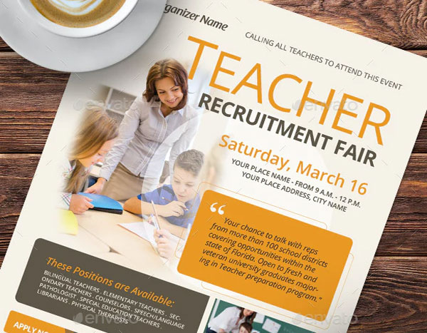 Best Teacher Recruitment Event Flyer Templates