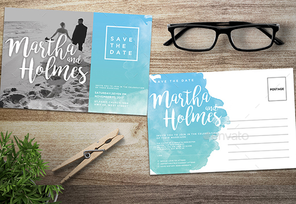 Best Wedding Postcard Templates