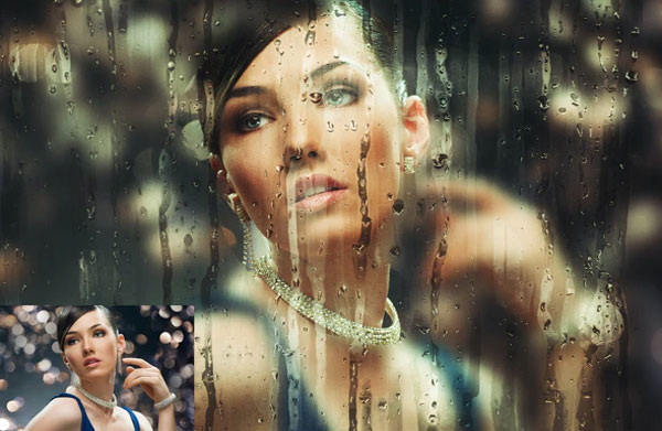 Best Wet Glass Photoshop Action