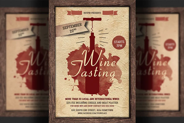 Best Wine Tasting Flyer Template