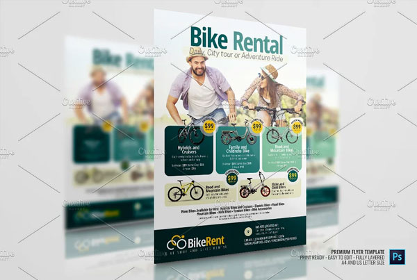 Bicycle Rentals Flyer Template