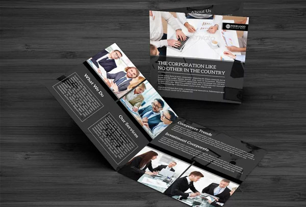 Bifold Corporate Brochure Templates