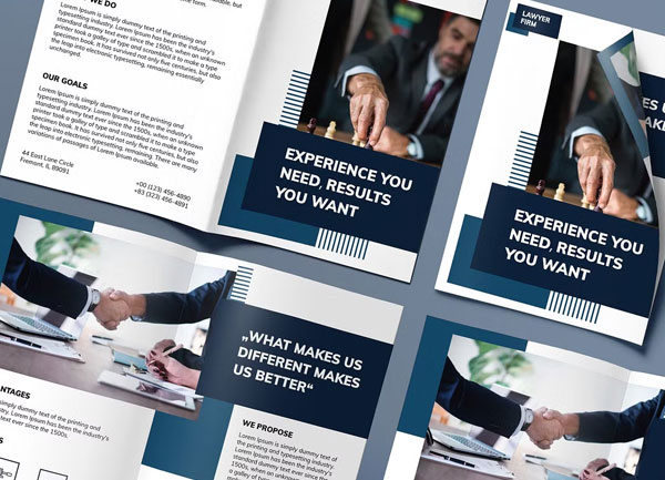 Bifold Law Firm Brochure Template Download