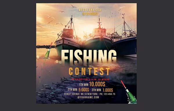 Big Fishing Tournament Flyer