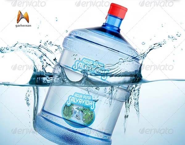Big Water Plastic Bottle Mockups