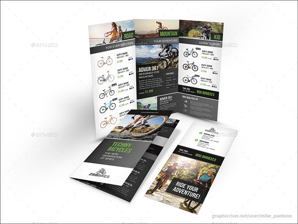 Bike Rental Shop Tri-fold Brochure