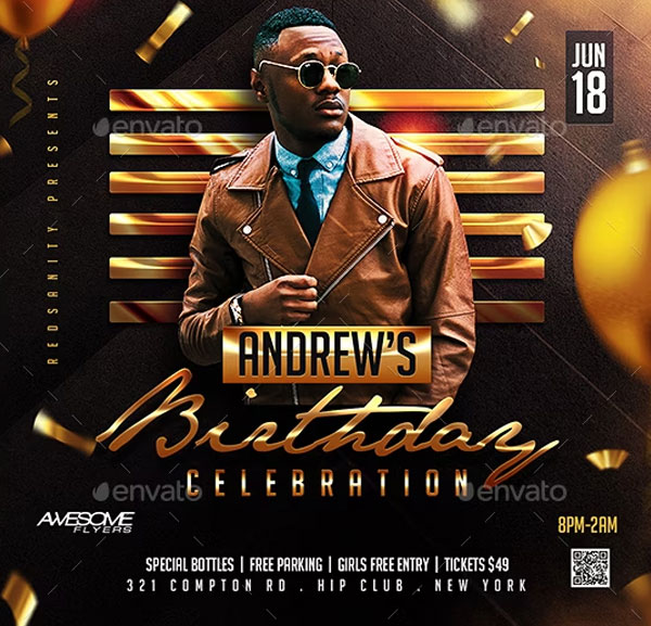Birthday Flyer Photoshop Design