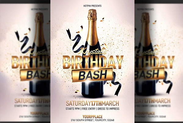 Birthday Party Flyer Photoshop Template