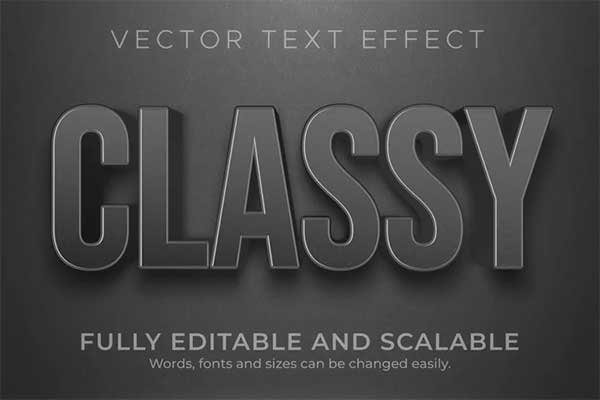 Black Elegant Photoshop Text Effects