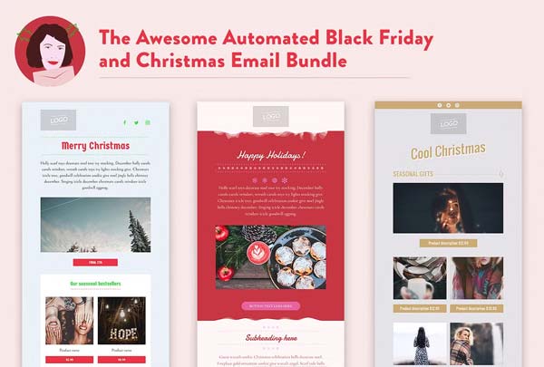 Black Friday And Christmas Emails Design