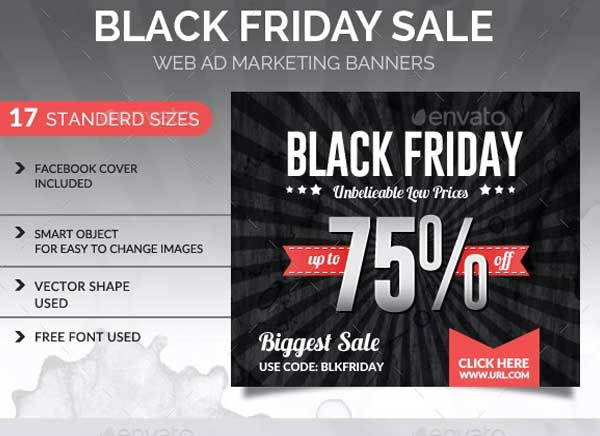 Black Friday Sale Ad Banner Templates
