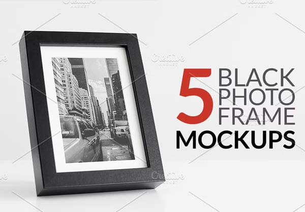 Black Photo Frame Mockups