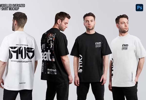 Black Tshirt Mockups Design