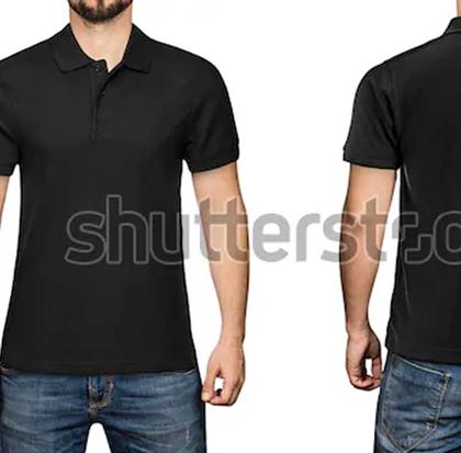 Black Polo Shirt Mockups