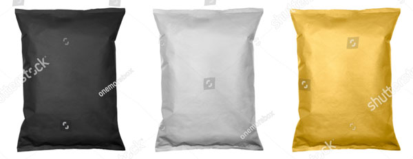 Blank Bag of Chips Mockup
