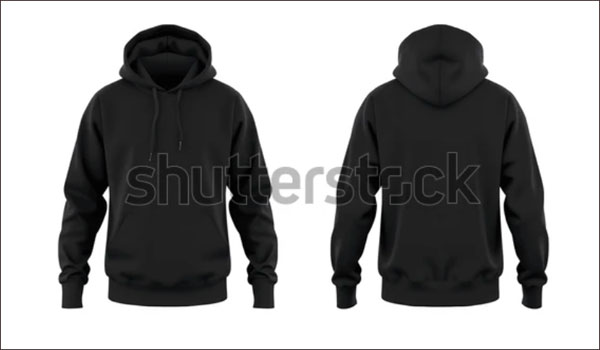 Blank Black Hoodie Mockup