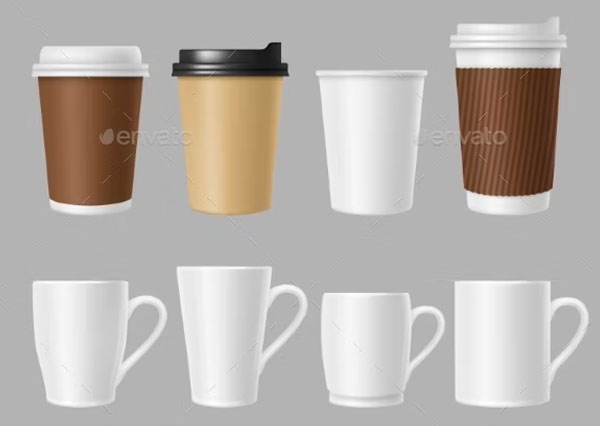 Blank Coffee Mockup Cups