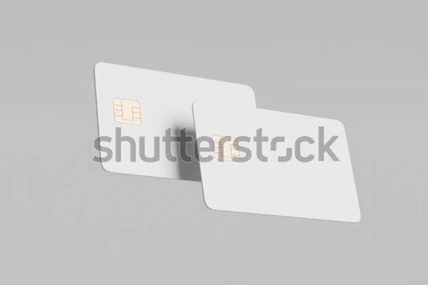 Blank Credit Cards Mockup