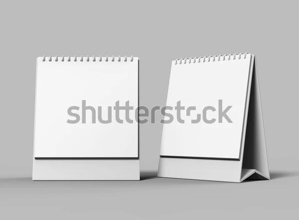 Blank Desktop Vector Calendar