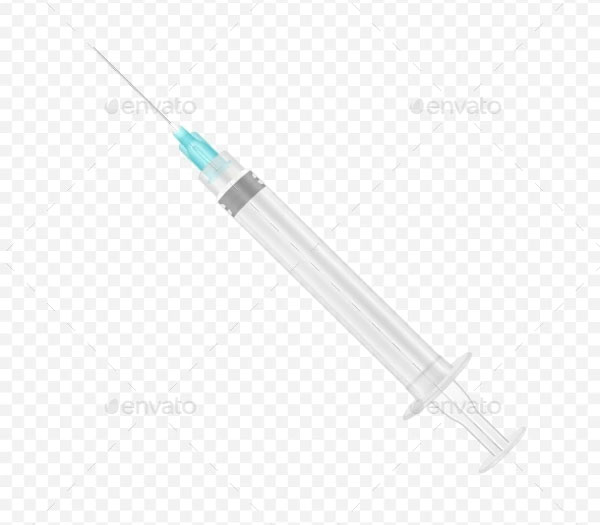 Blank Empty Syringe Mockup Design