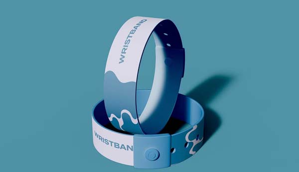 Blank Fabric Bracelet Mockups Design