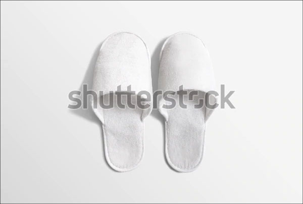 Blank Home Slippers Mockup Templates
