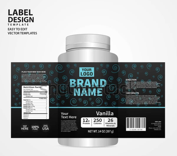 Blank Juice Bottle Label Templates