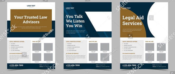 Blank Lawyer Flyer Design Template