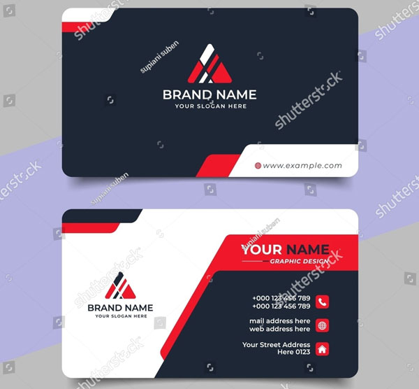 Blank Luxury Business Card Template