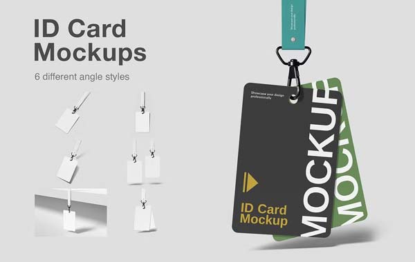 Blank Name Badge Mockup