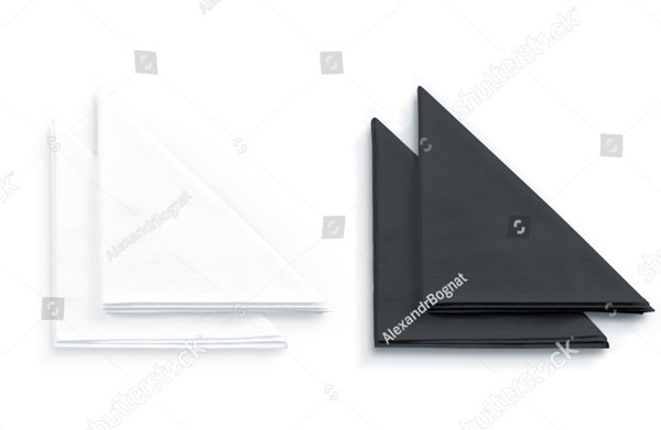 Blank Restaurant Napkin Mockup