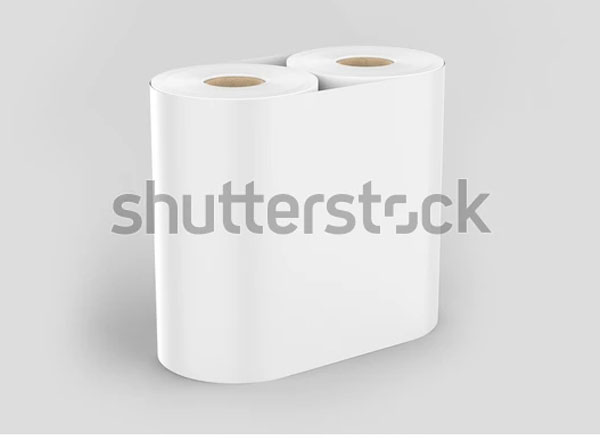 Blank Soft Toilet Paper Mockup