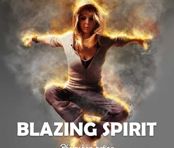 Blazing Spirit Fire Photoshop Action