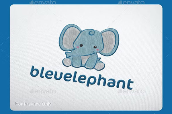 Bleuelephant Logo Template