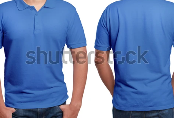 Blue Polo Tshirt Mockup
