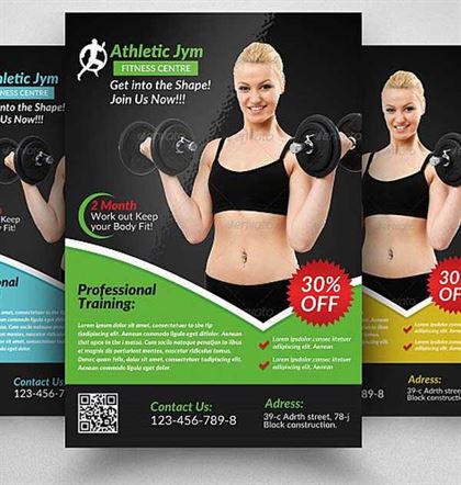 Body Fitness Flyer Template
