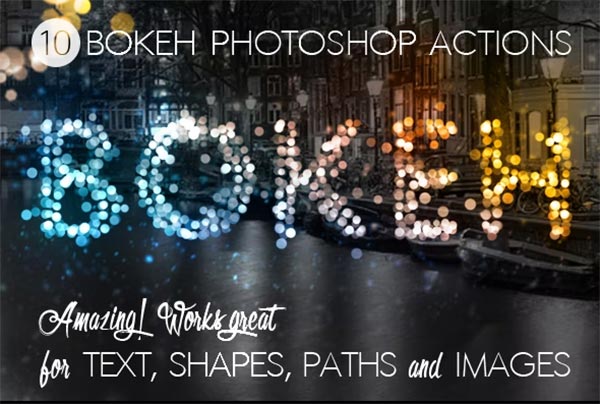 Bokeh Lights Photoshop Actions