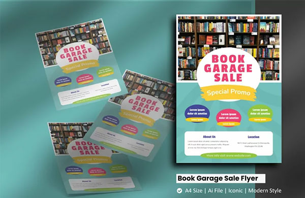 Book Garage Sale Flyer