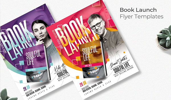 Book Launch Flyer Templates Photoshop