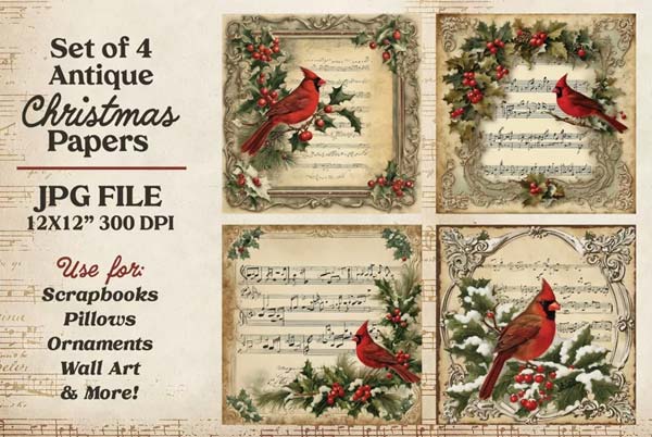 Book Paper Christmas Templates Download Free