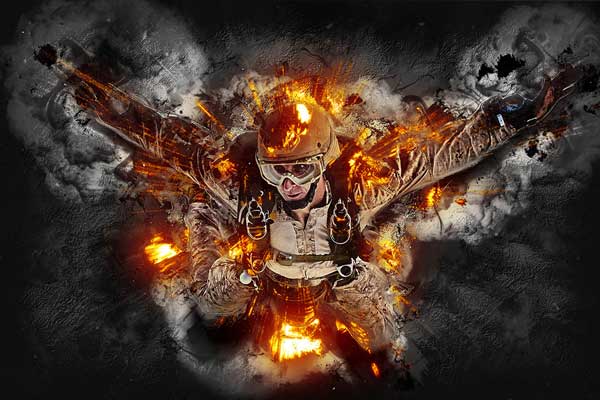 Boom Fury Photoshop Action Template