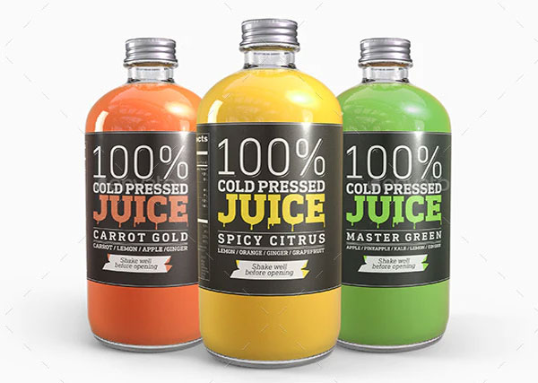 Boston Round Bottles Mockup Bundle